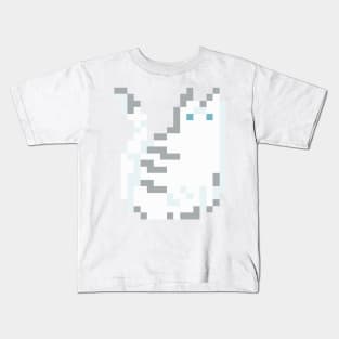 Cat Pixel Art - White Kids T-Shirt